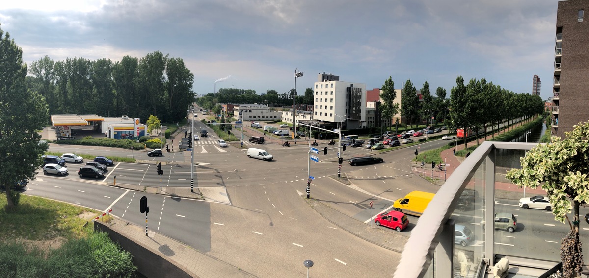 Foto kruispunt Vijfhoek Thorbeckeweg